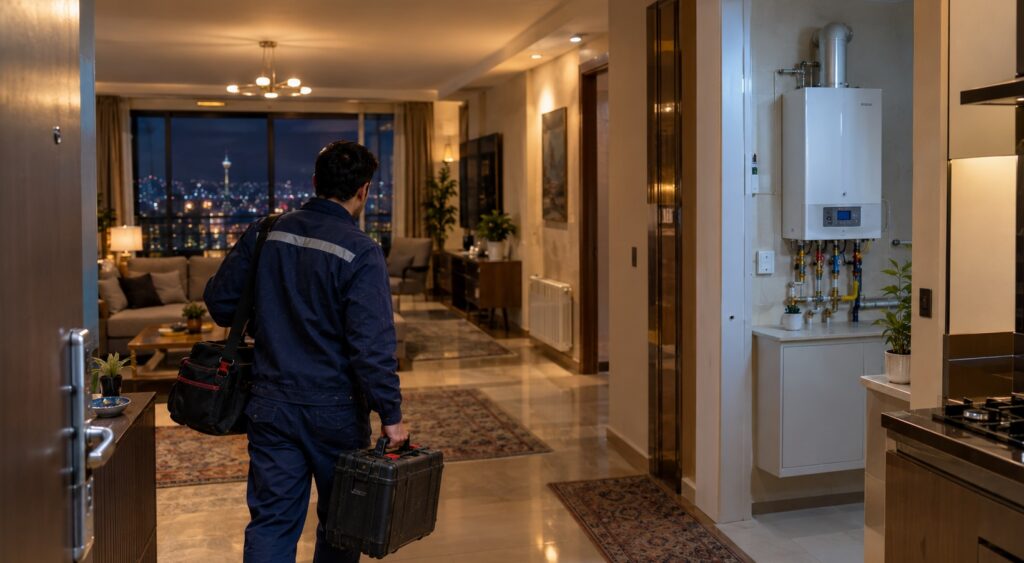 تعمیر پکیج شبانه روزی