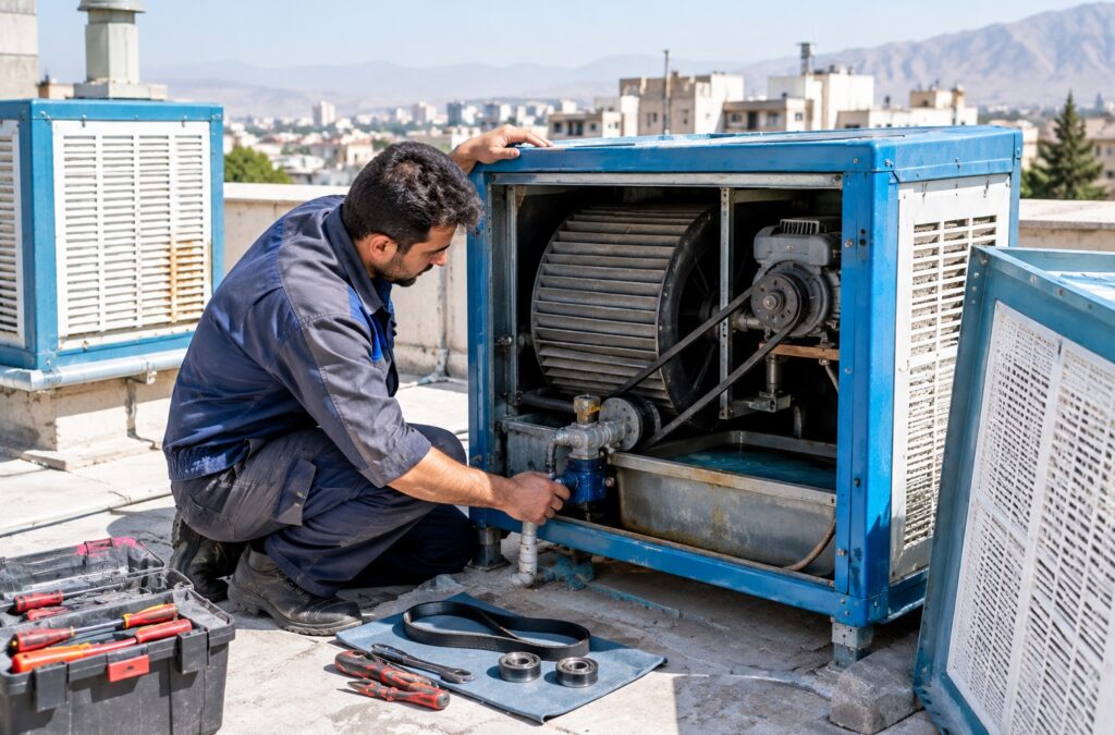 اجرت سرویس کولر آبی